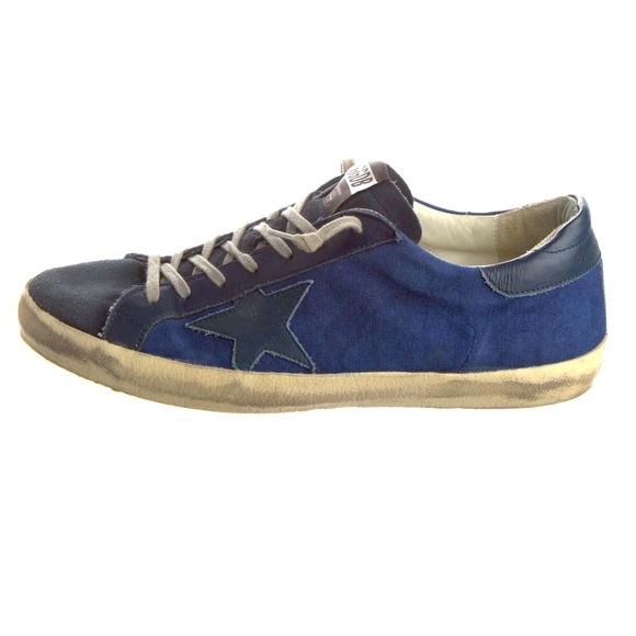 GOLDEN GOOSE SUPER STAR SUEDE LOW TOP SNEAKERS - Picture 1 of 9